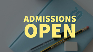 Admissions are open now